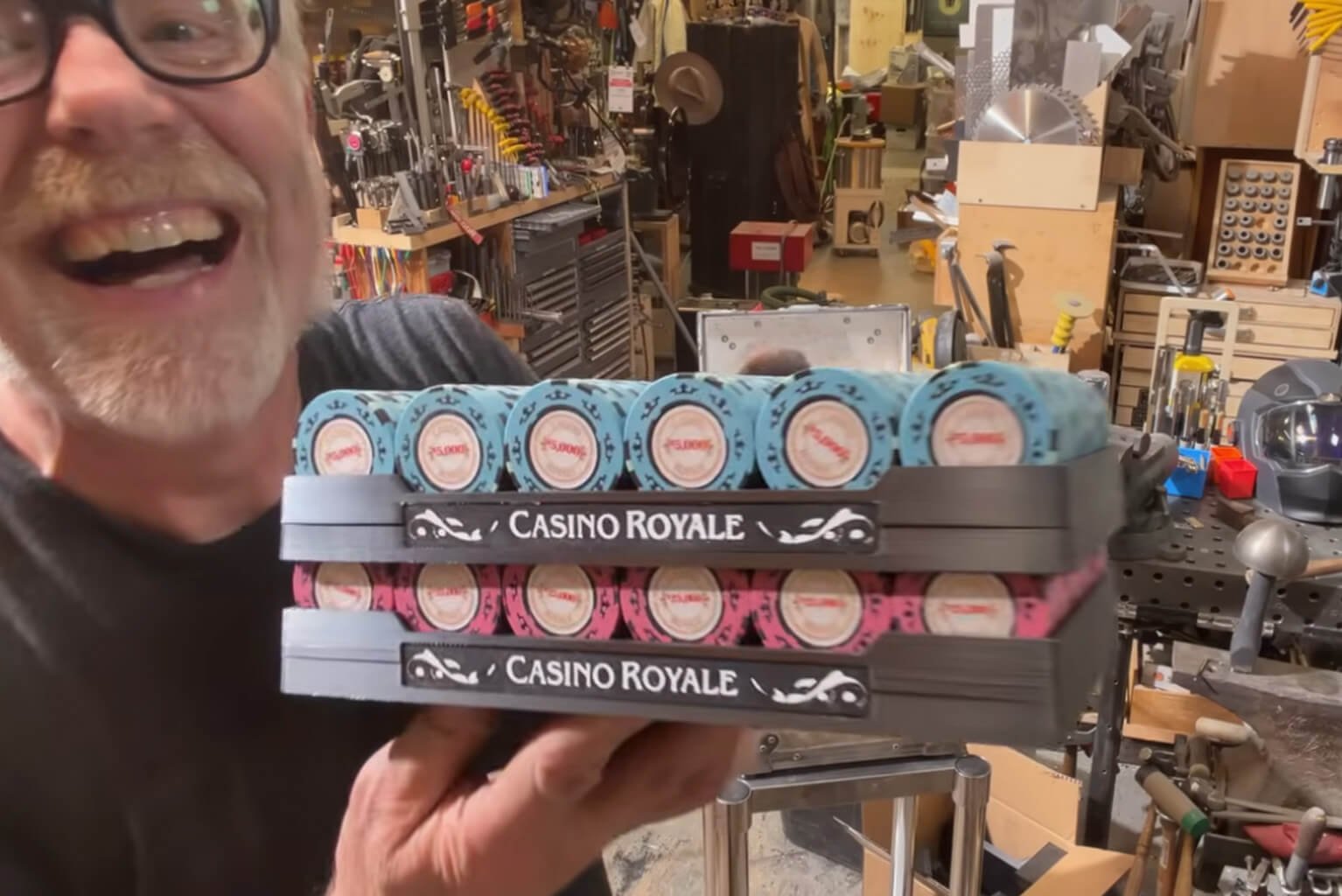 Adam Savage Builds the Ultimate Casino Royale Poker Case