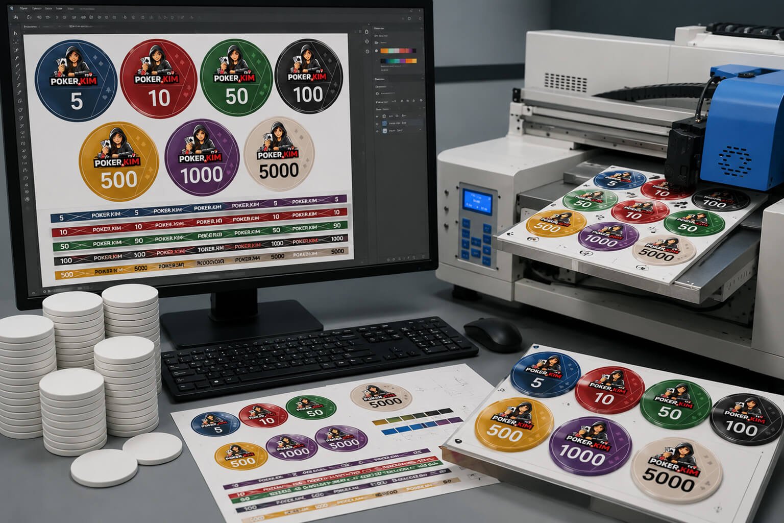 How to Design Custom Ceramic Poker Chips